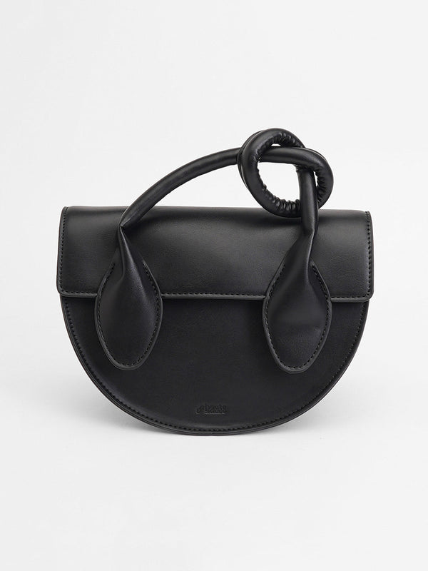 The Hanging Knot Hand Bag - Onyx Black