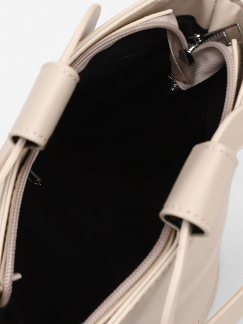 The Flora Pot Bucket Bag - Saltbox Beige