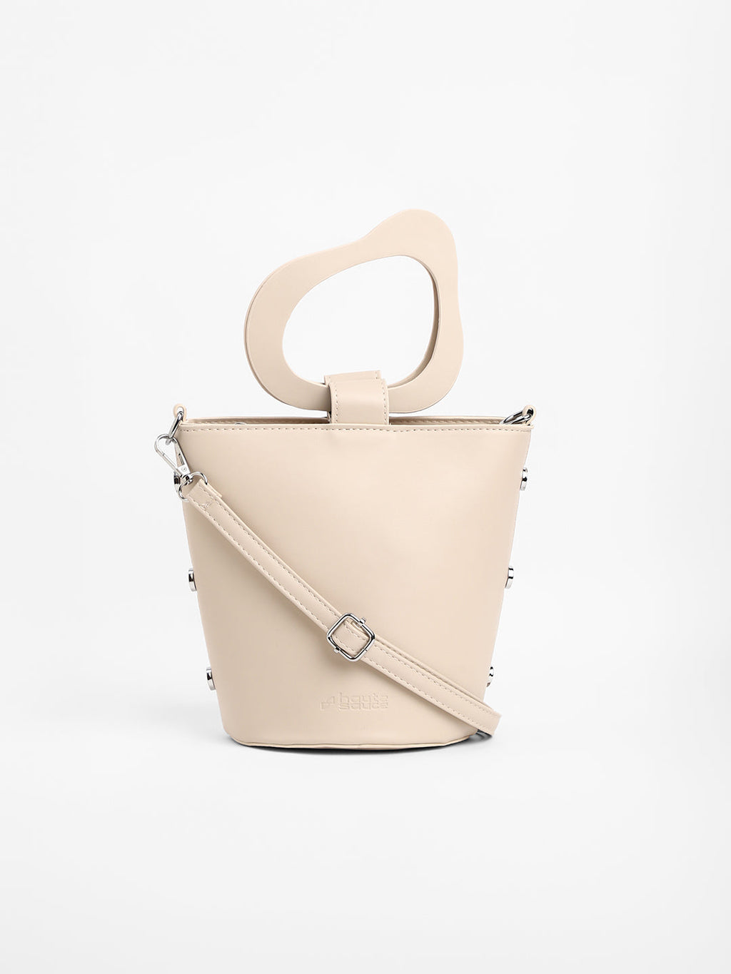 The Flora Pot Bucket Bag - Saltbox Beige