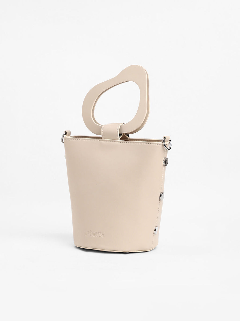 The Flora Pot Bucket Bag - Saltbox Beige