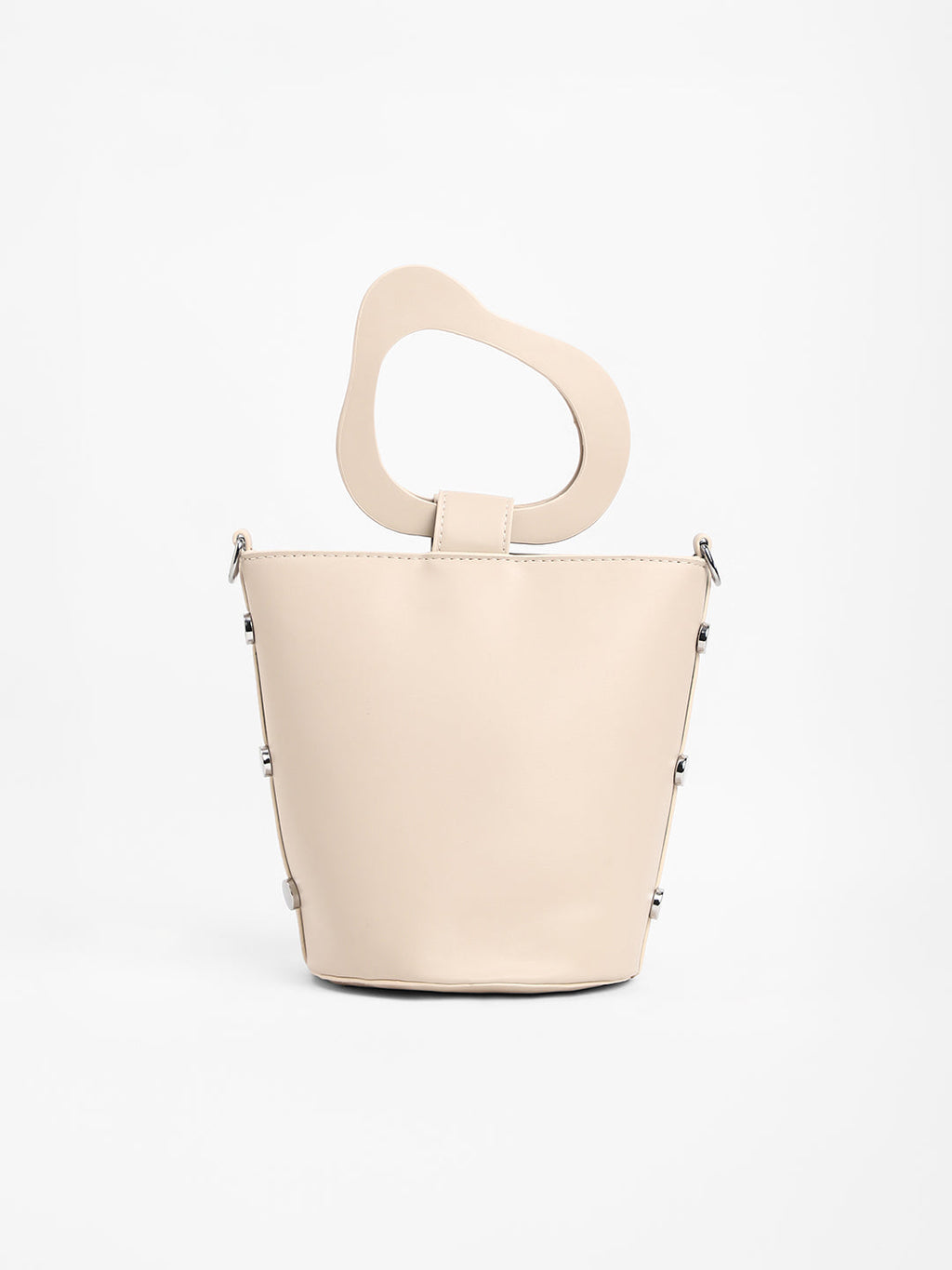 The Flora Pot Bucket Bag - Saltbox Beige