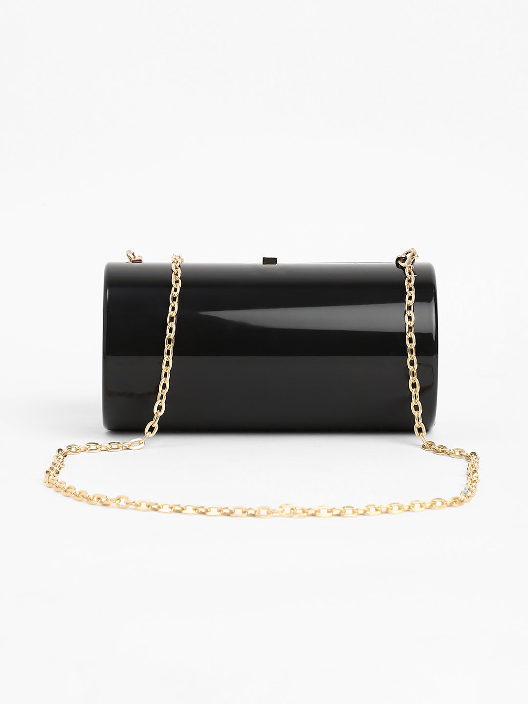 The Columner Clutch Bag - Onyx Black