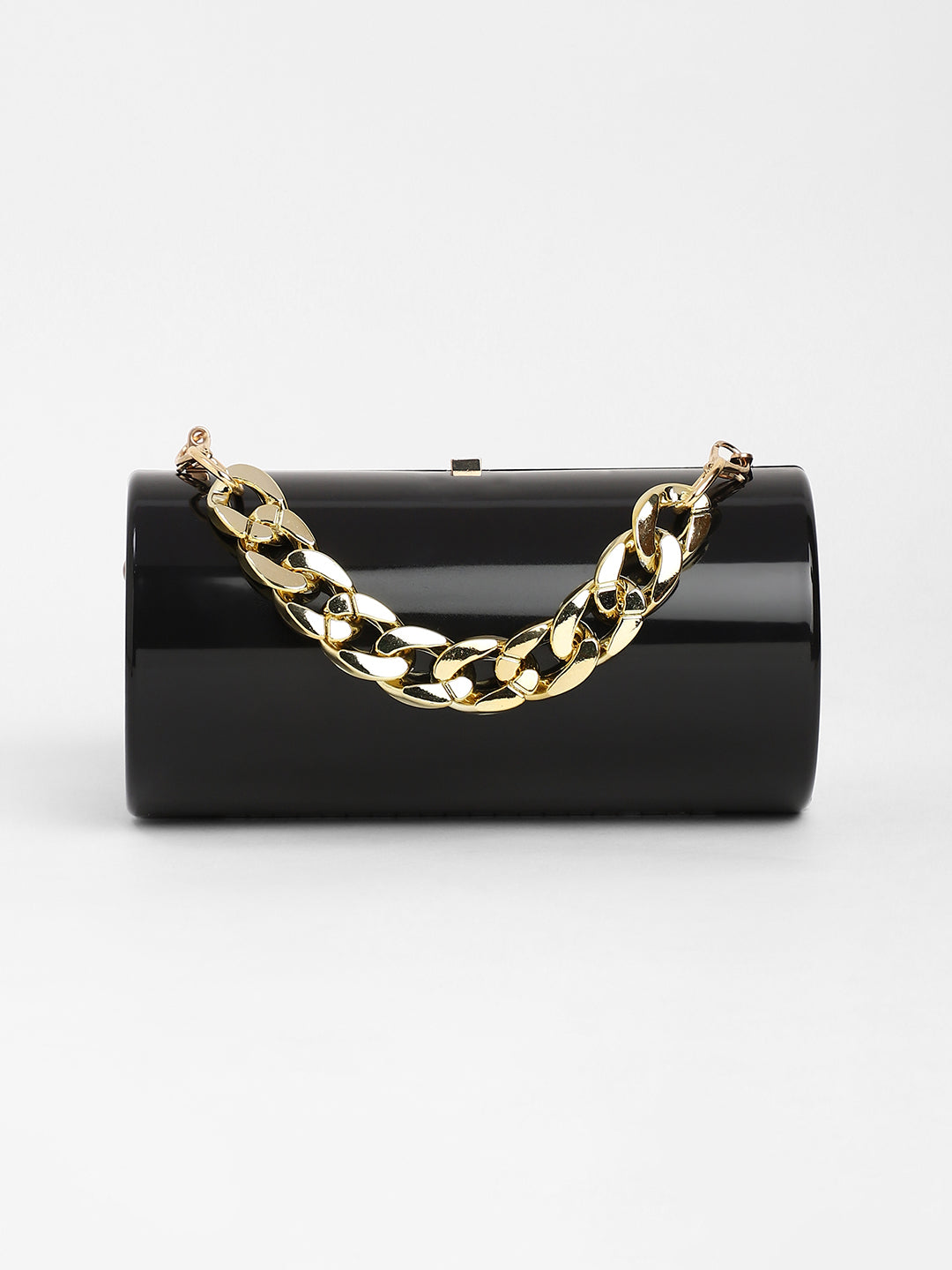 The Columner Clutch Bag - Onyx Black