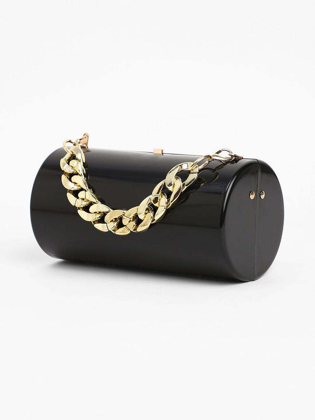 The Columner Clutch Bag - Onyx Black