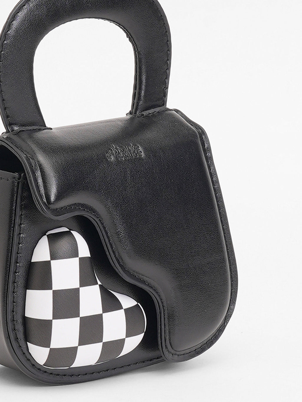 The Micro Pillow Heart Sling Bag - Onyx Black