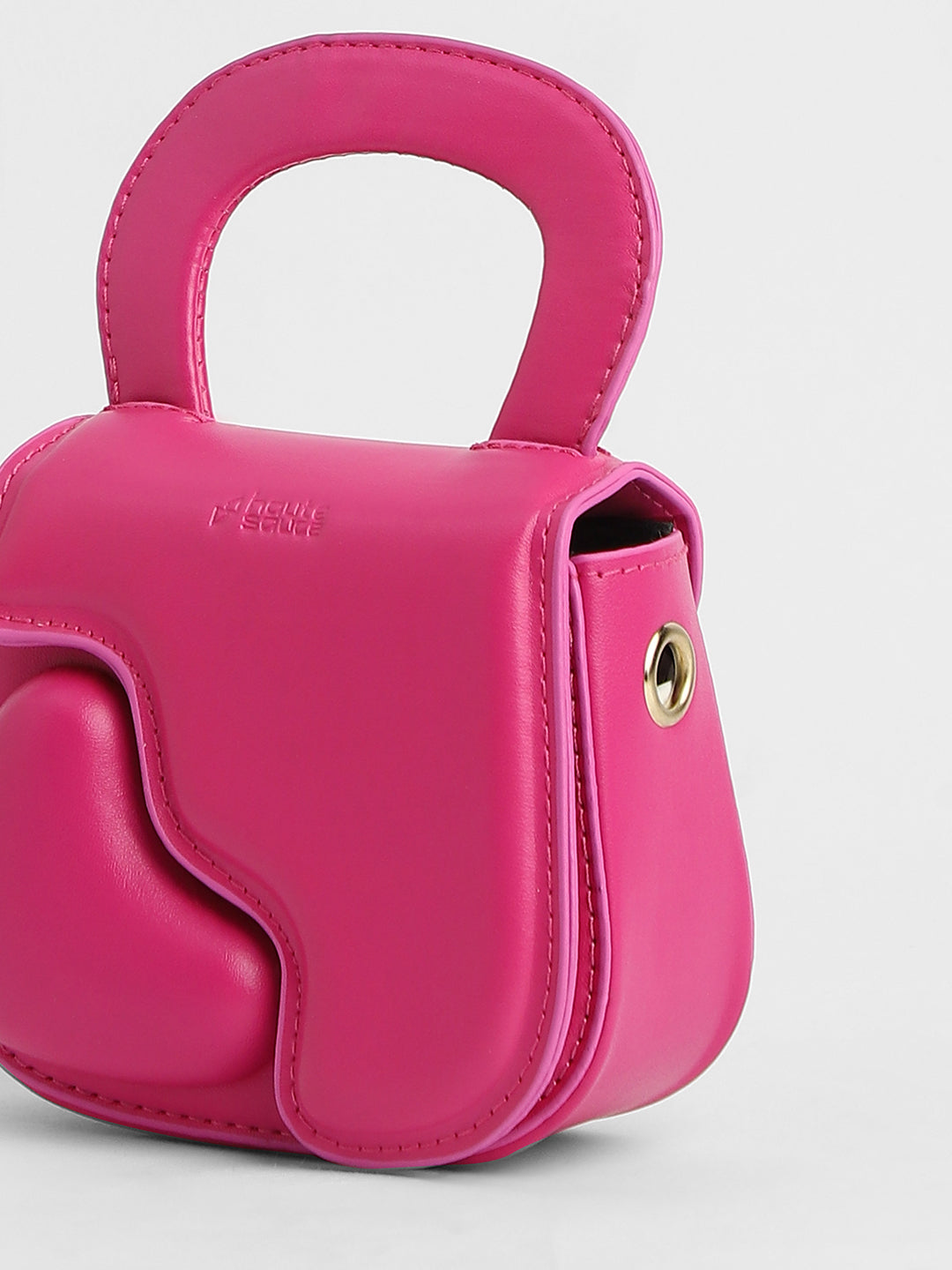 The Micro Pillow Heart Sling Bag - Barbie Pink