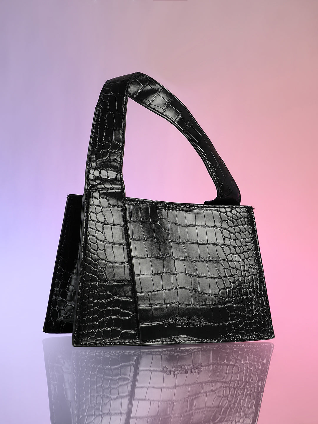The Frivola Scale Hand Bag - Onyx Black
