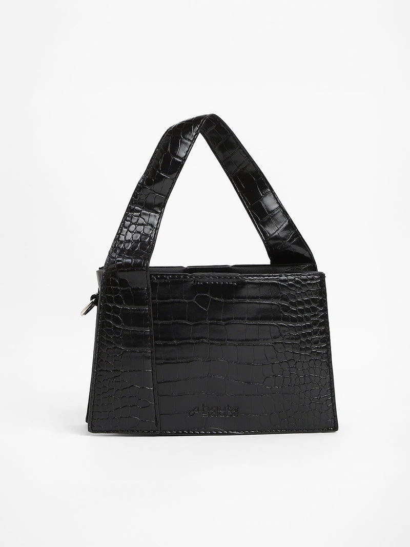 The Frivola Scale Hand Bag - Onyx Black