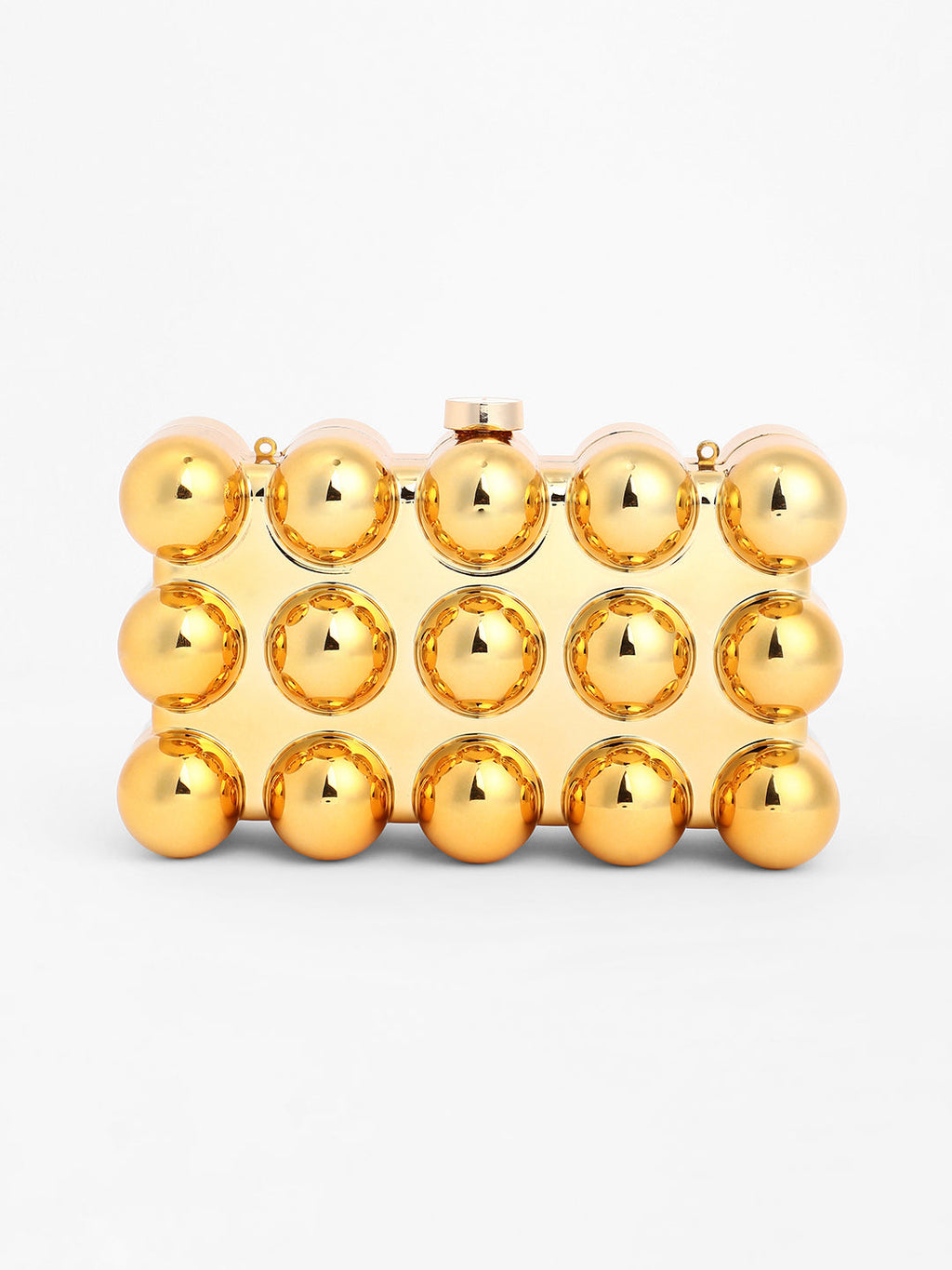 The Ball-Ball Clutch Bag - California Gold