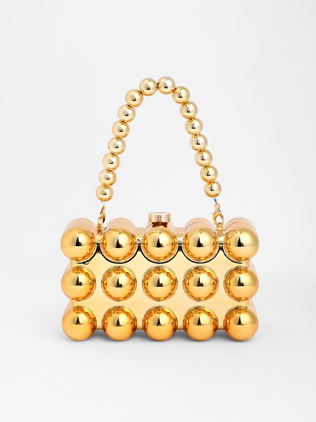 The Ball-Ball Clutch Bag - California Gold