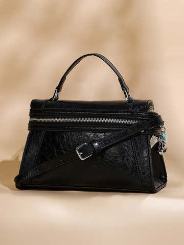 The Epistola Hand Bag - Onyx Black