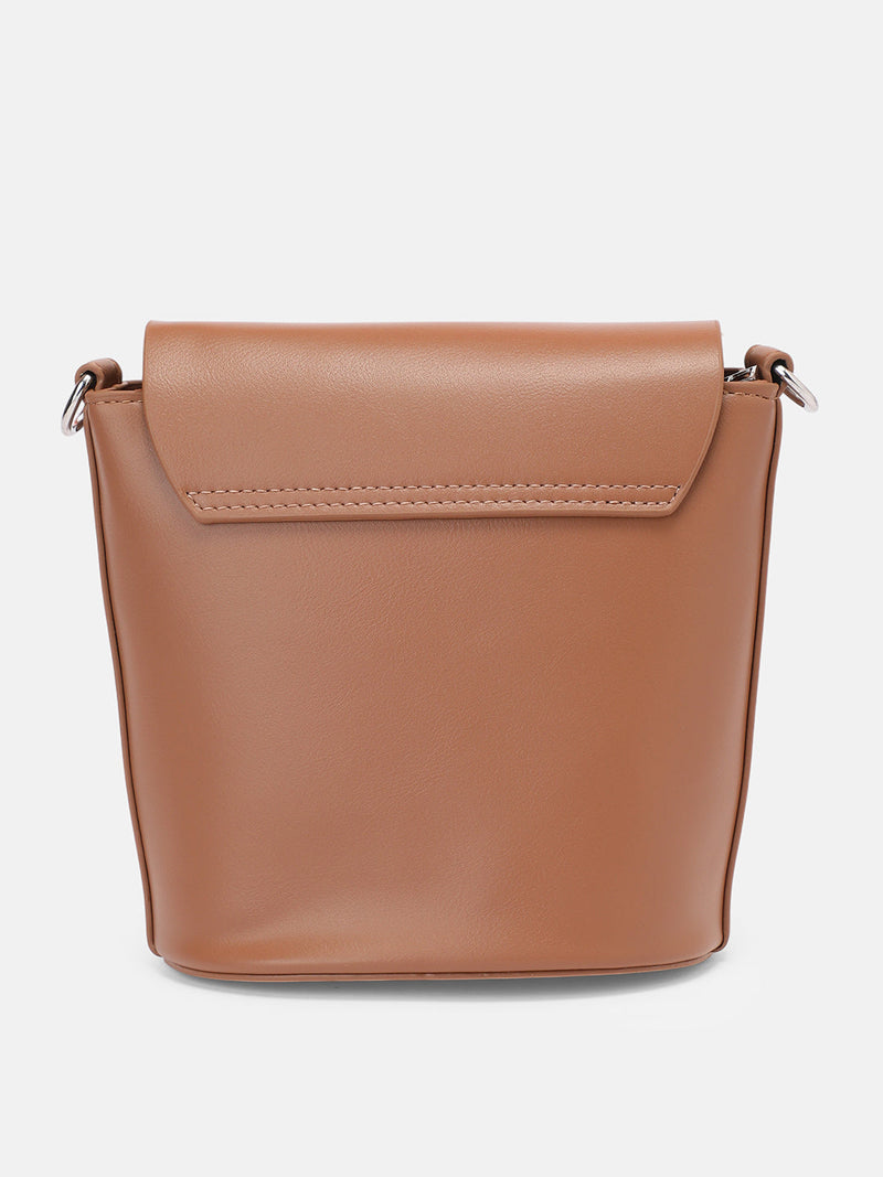 The Basket Sling Bag - Russet Brown