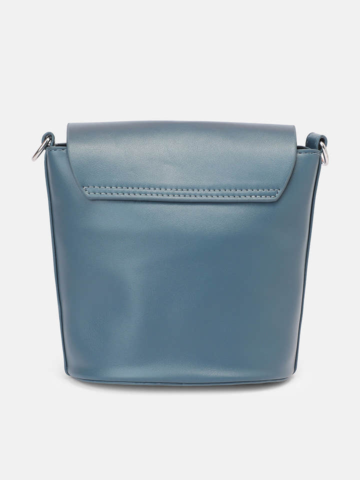The Basket Sling Bag - Steel Blue