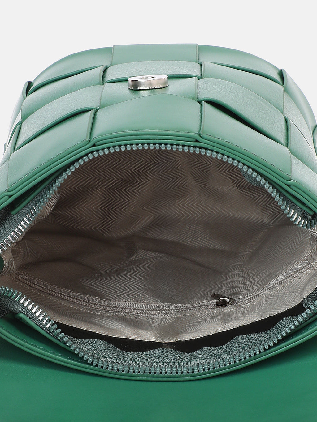 The Basket Sling Bag - Emerald Green