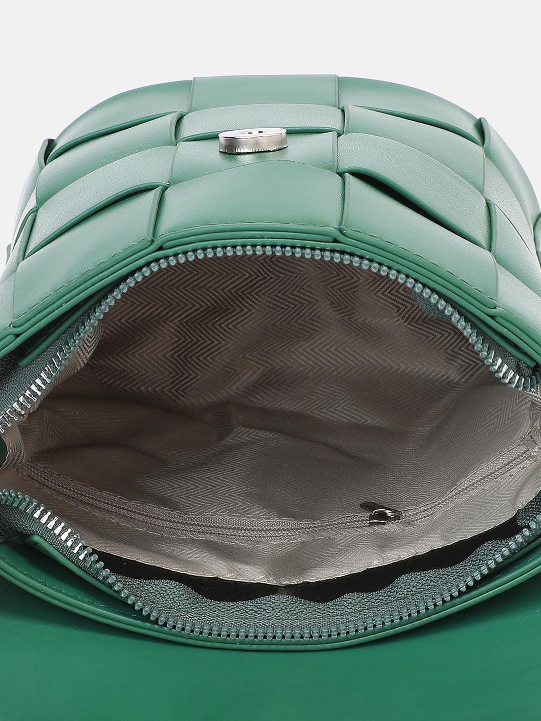 The Basket Sling Bag - Emerald Green
