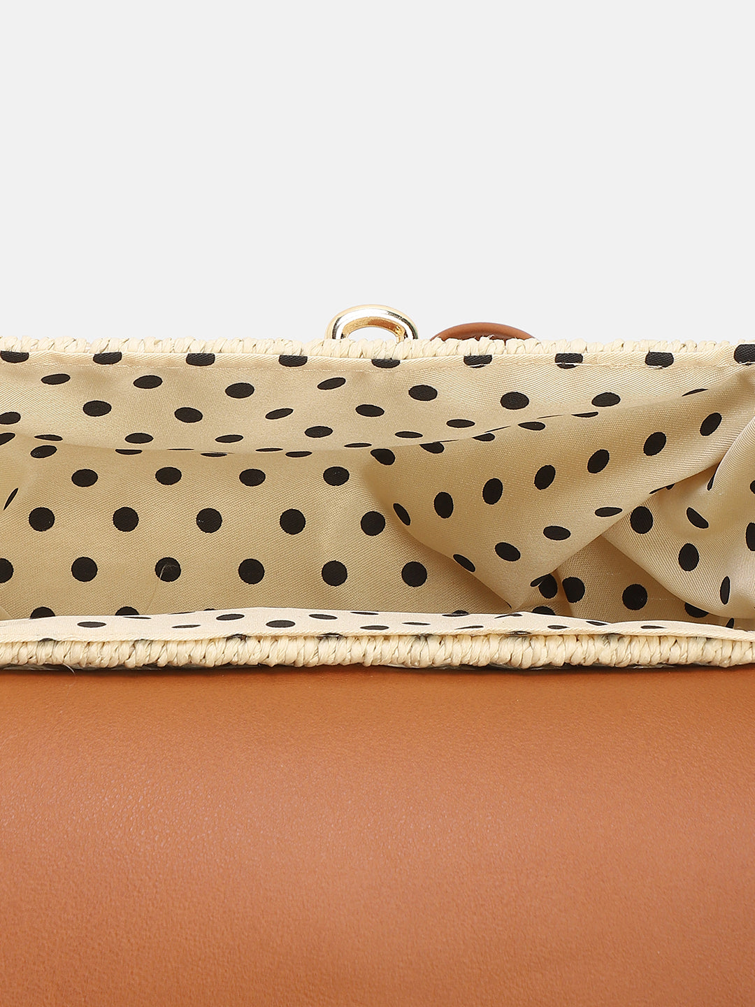 The Straw-Box Sling Bag - Tan Brown