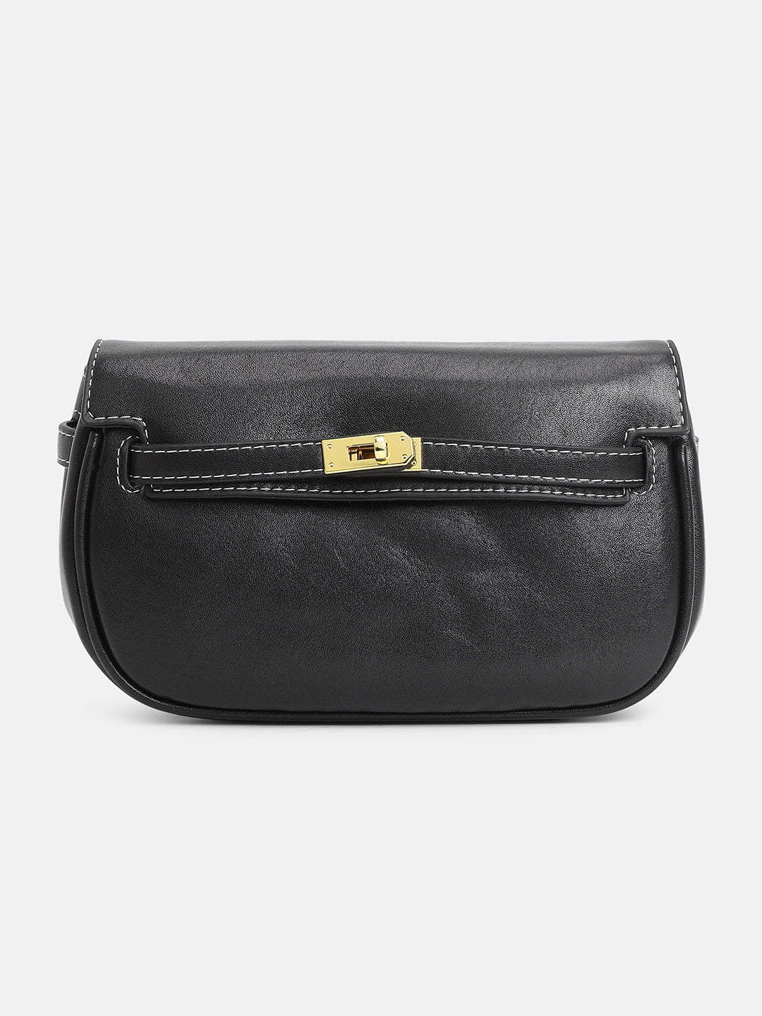 The Overlap-Curve Sling Bag - Onyx Black