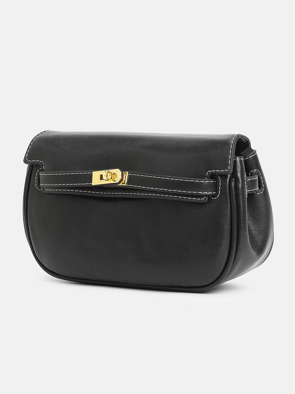 The Overlap-Curve Sling Bag - Onyx Black