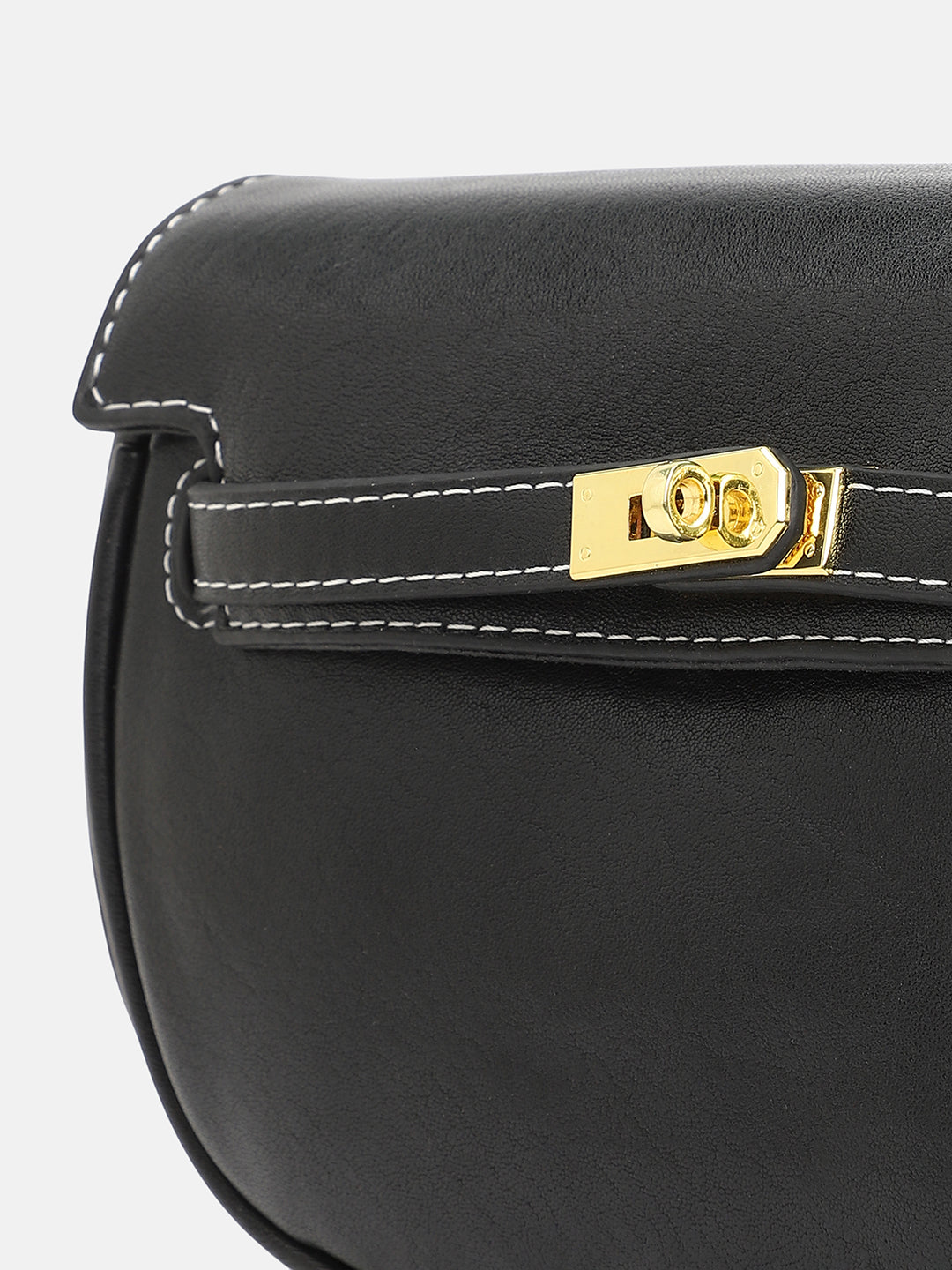 The Overlap-Curve Sling Bag - Onyx Black