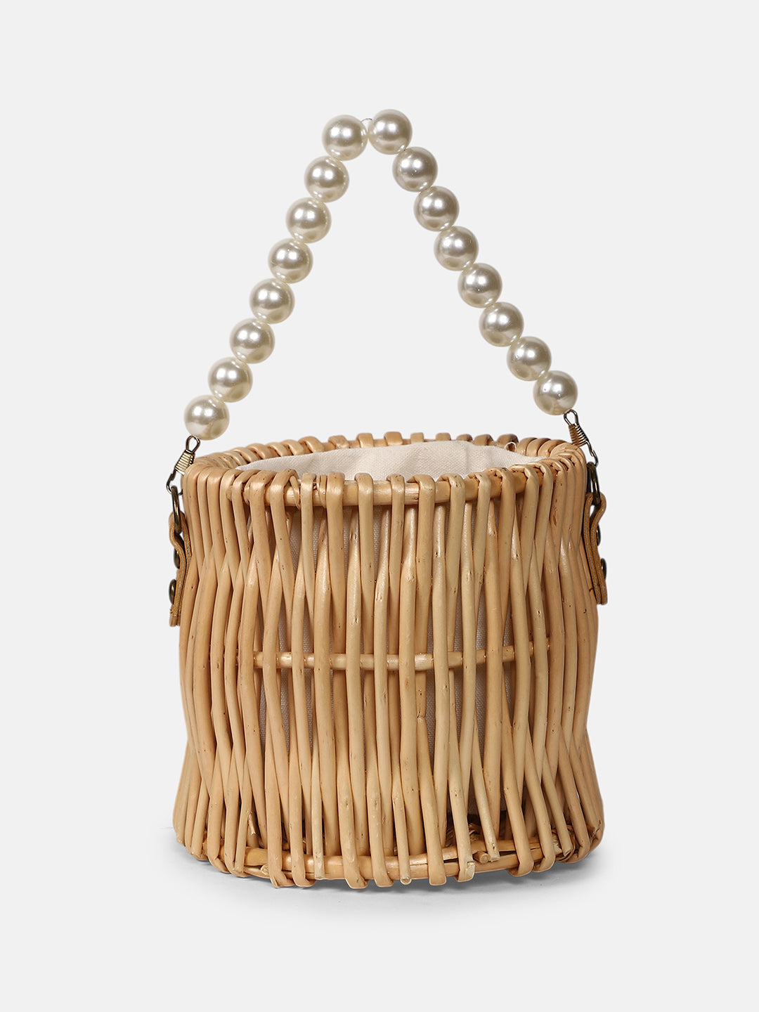 The Rattan Hand Bag - Khaki Brown
