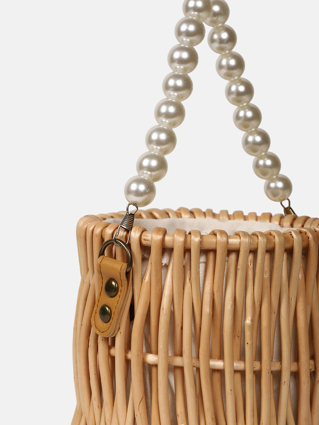 The Rattan Hand Bag - Khaki Brown