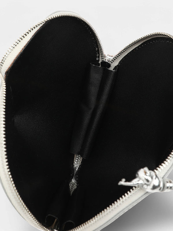 The Coeur Hand Bag - Metallic Silver