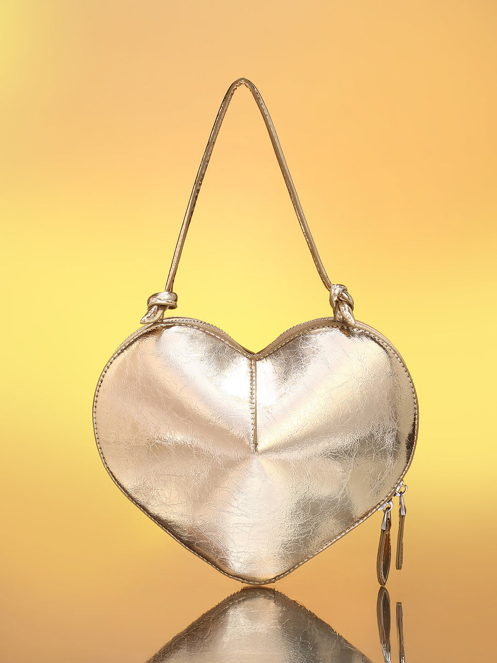 The Coeur Hand Bag - Champayne Gold