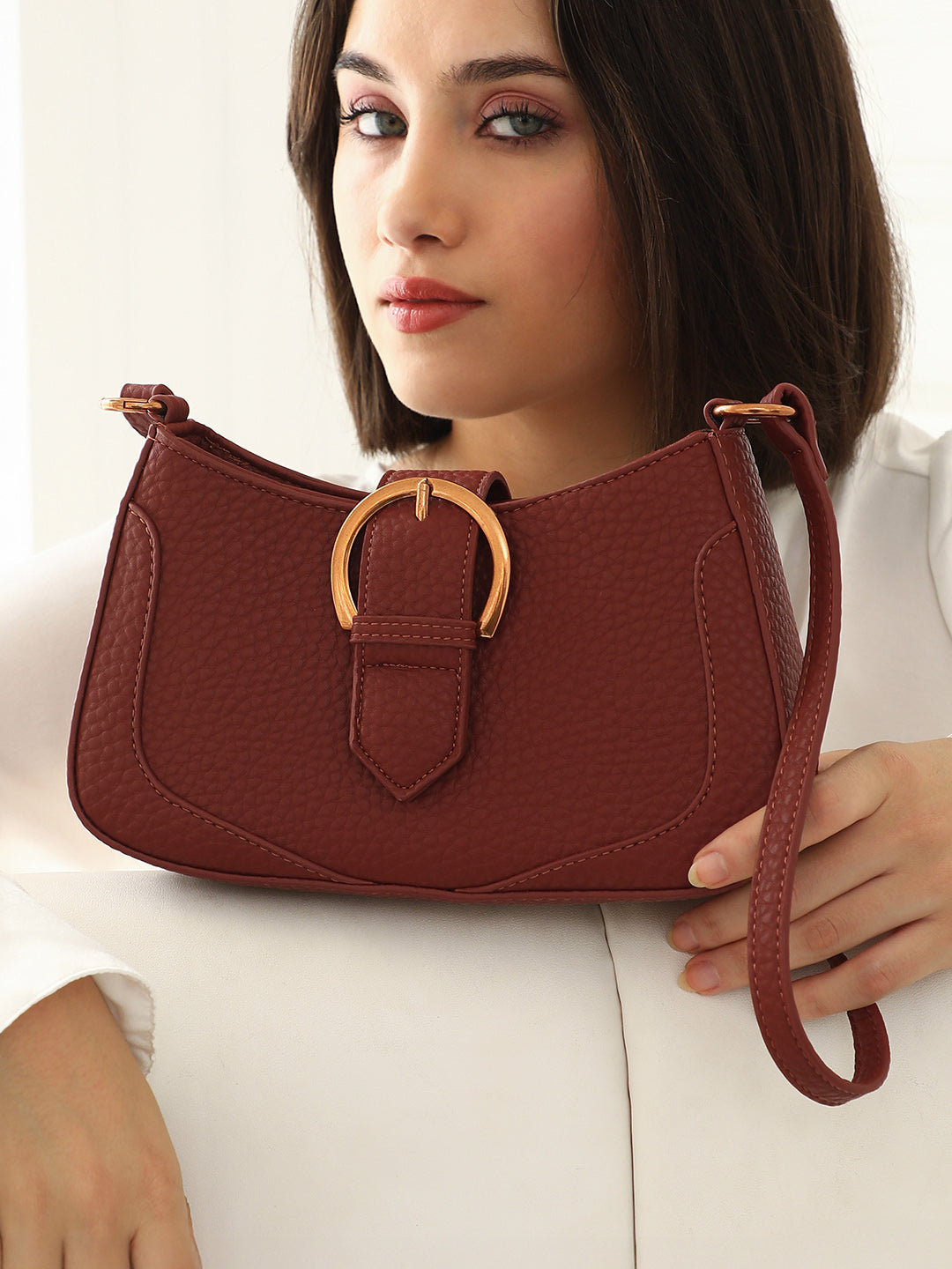 The Matilda Sling Bag - Russet Brown