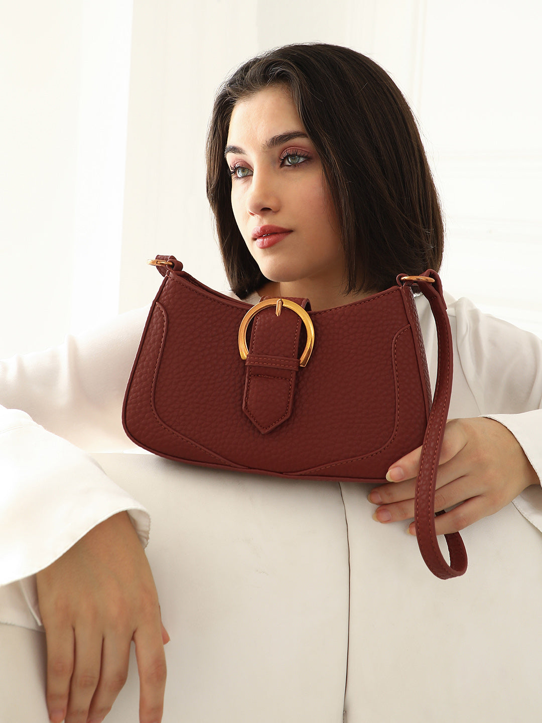 The Matilda Sling Bag - Russet Brown