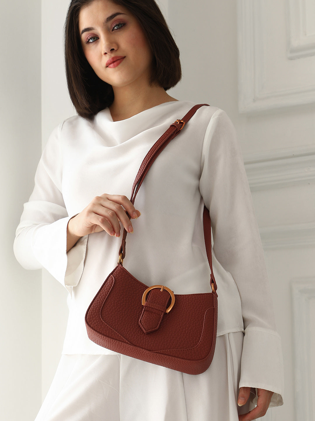 The Matilda Sling Bag - Russet Brown