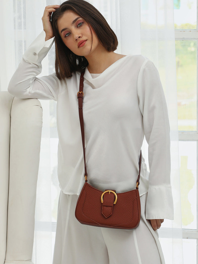 The Matilda Sling Bag - Russet Brown