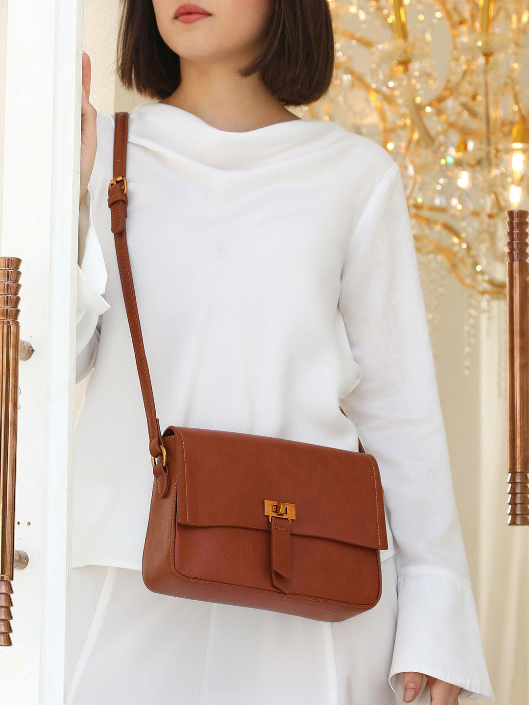 The Odette Sling Bag - Russet Brown