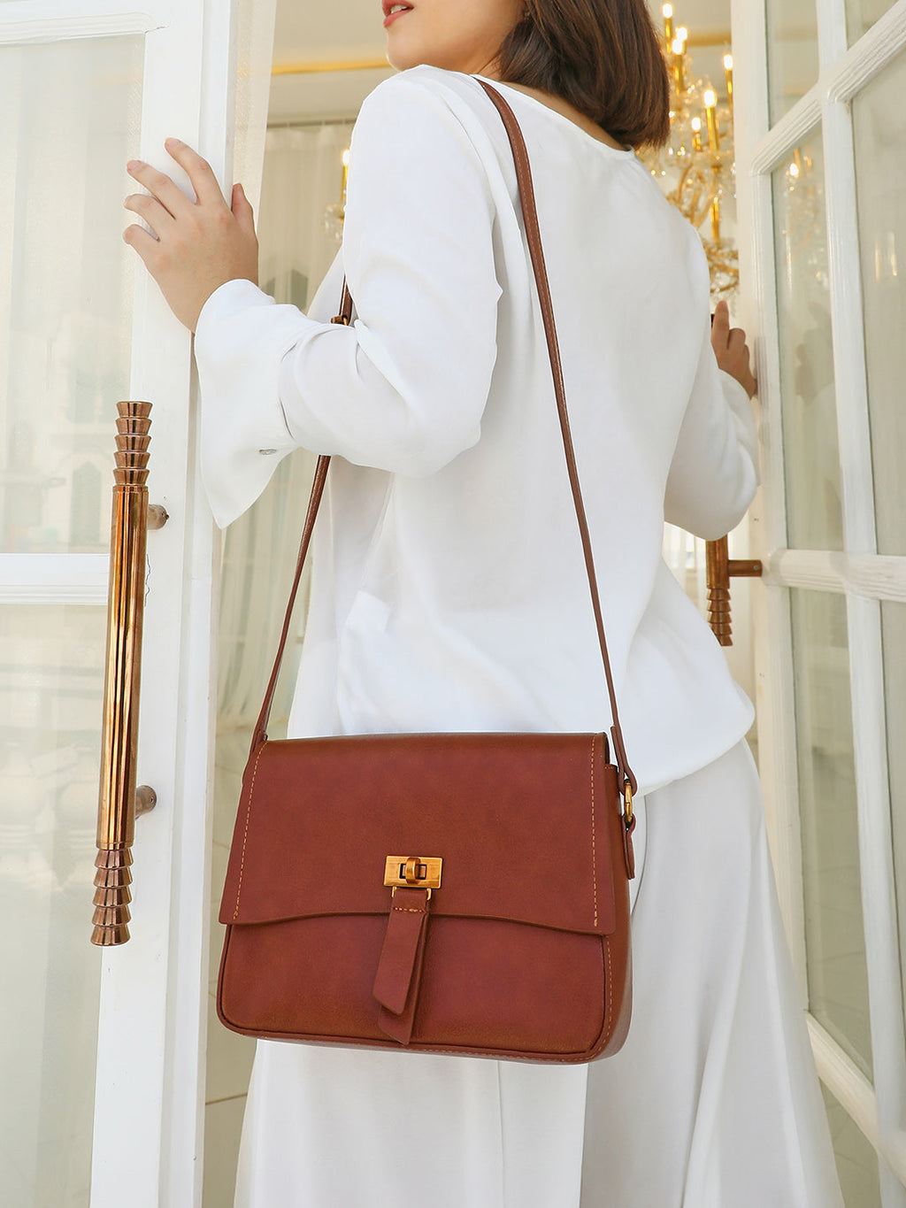 The Odette Sling Bag - Russet Brown