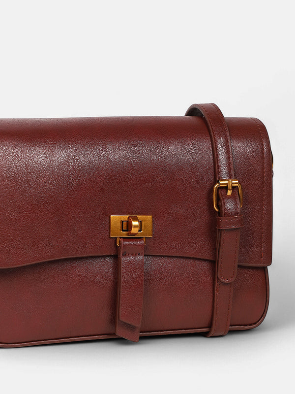 The Odette Sling Bag - Cherry Red
