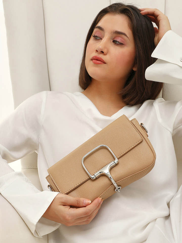 The Sivella Sling Bag - Khaki Beige