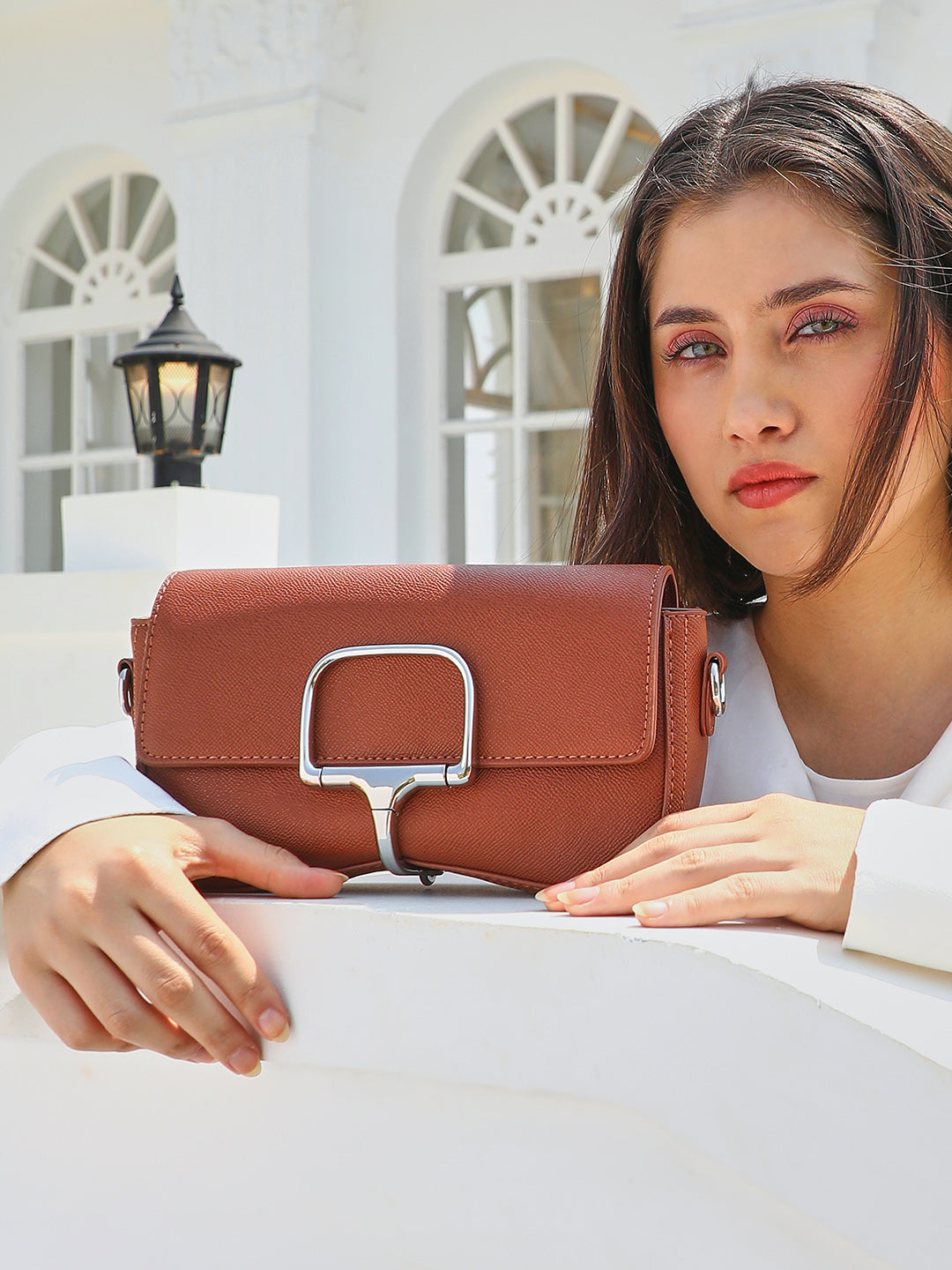 The Sivella Sling Bag - Russet Brown