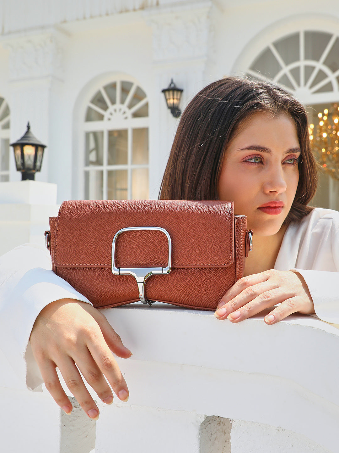 The Sivella Sling Bag - Russet Brown