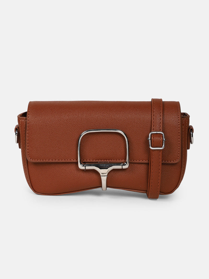 The Sivella Sling Bag - Russet Brown