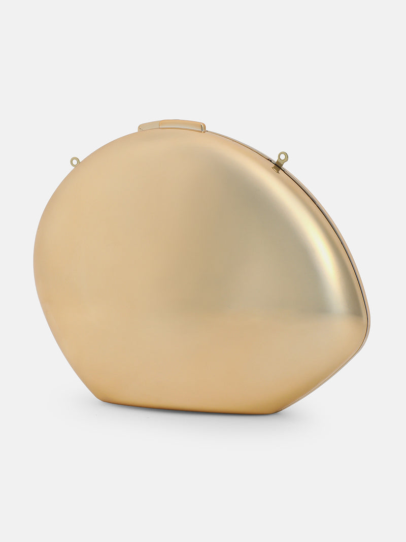 The Lunar Dome Evening Bag -Gold