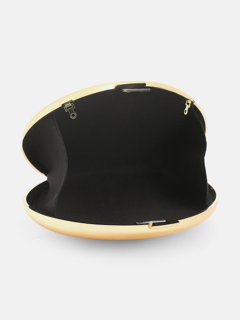 The Lunar Dome Evening Bag -Gold