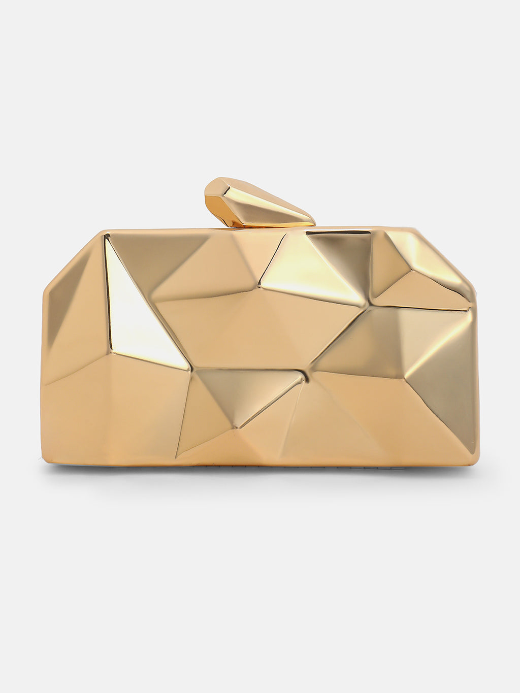 The Prism Luxe Evening Bag  Champagne-Gold