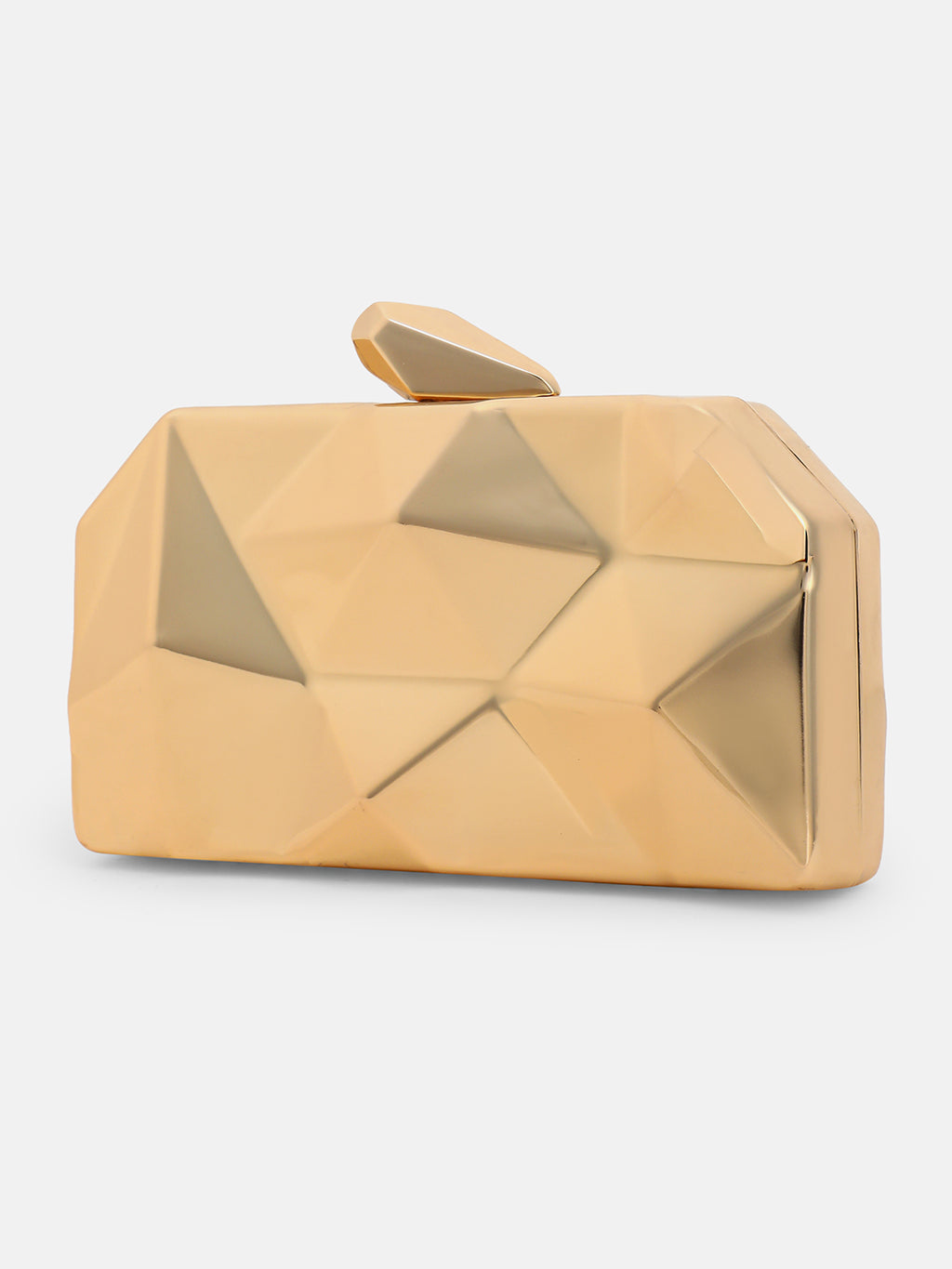 The Prism Luxe Evening Bag  Champagne-Gold