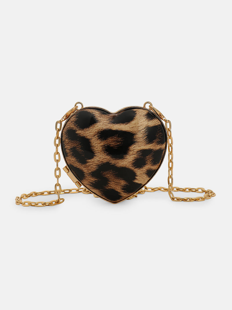 The Wild Heart Mini Sling Bag  Leopard