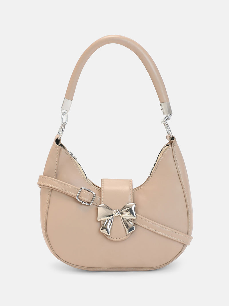 The Ivory Shoulder Hand Bag-Cream White