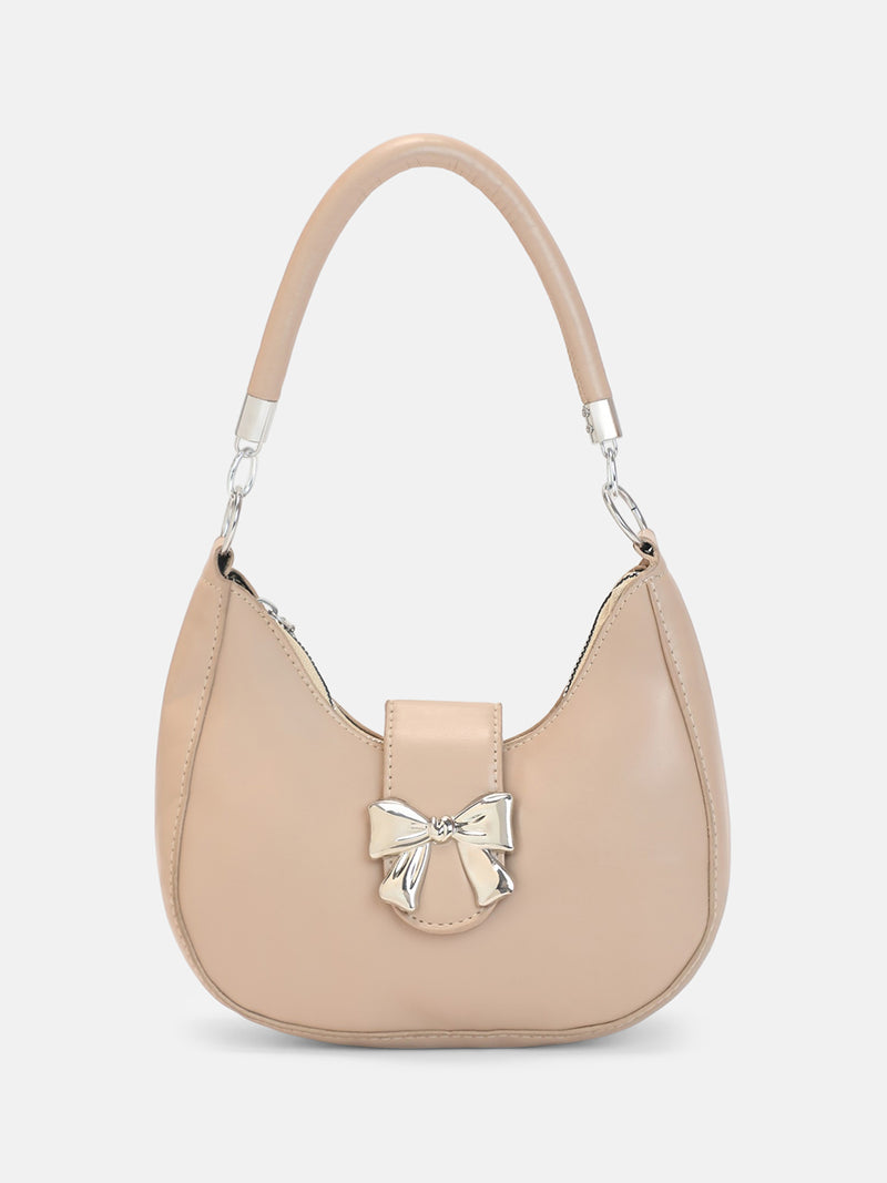 The Ivory Shoulder Hand Bag-Cream White