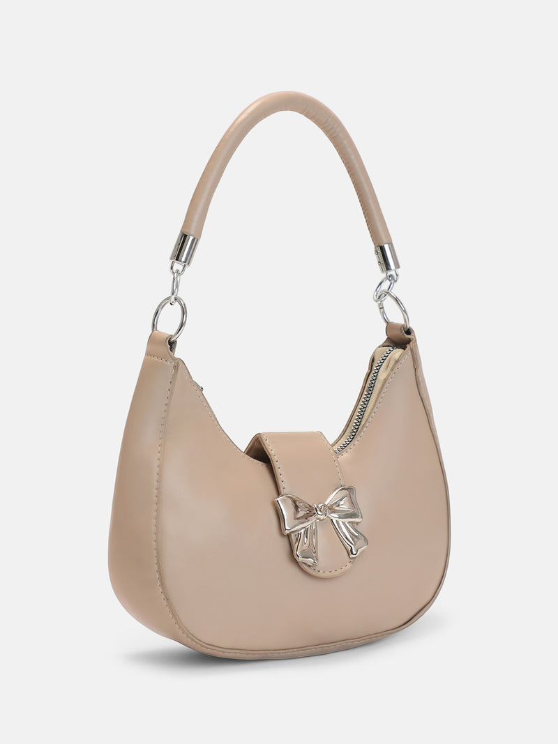 The Ivory Shoulder Hand Bag-Cream White