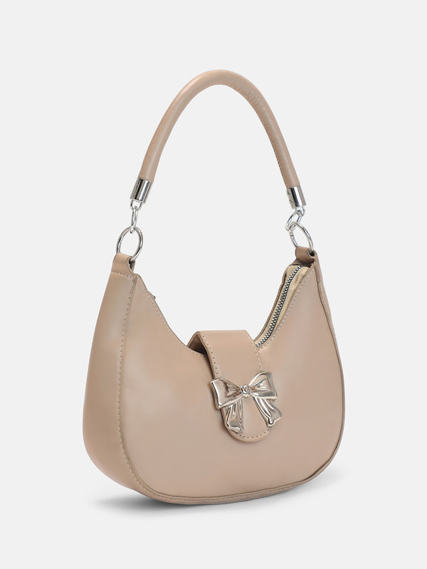 The Ivory Shoulder Hand Bag-Cream White