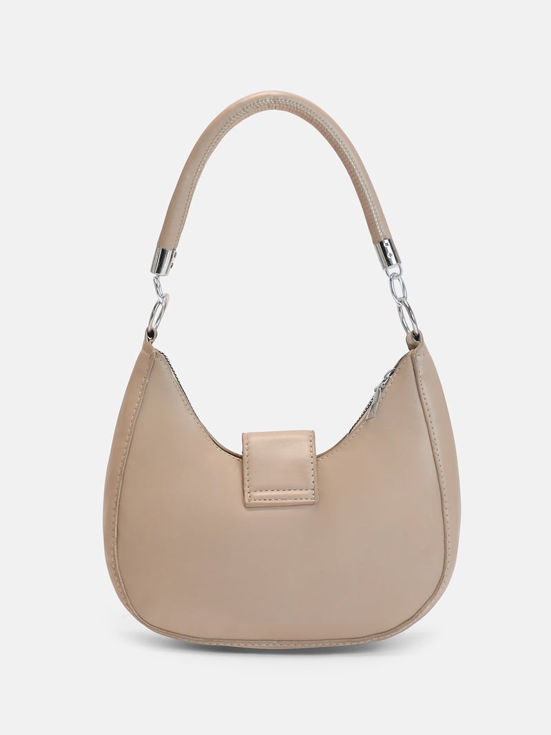 The Ivory Shoulder Hand Bag-Cream White