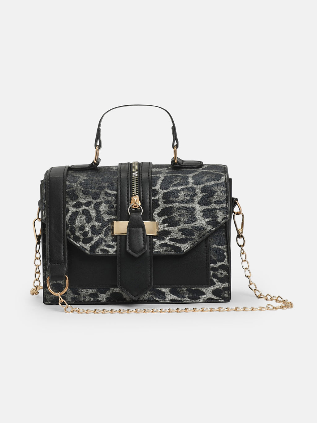 The Leopard Statement Hand Bag-Leopard Brown