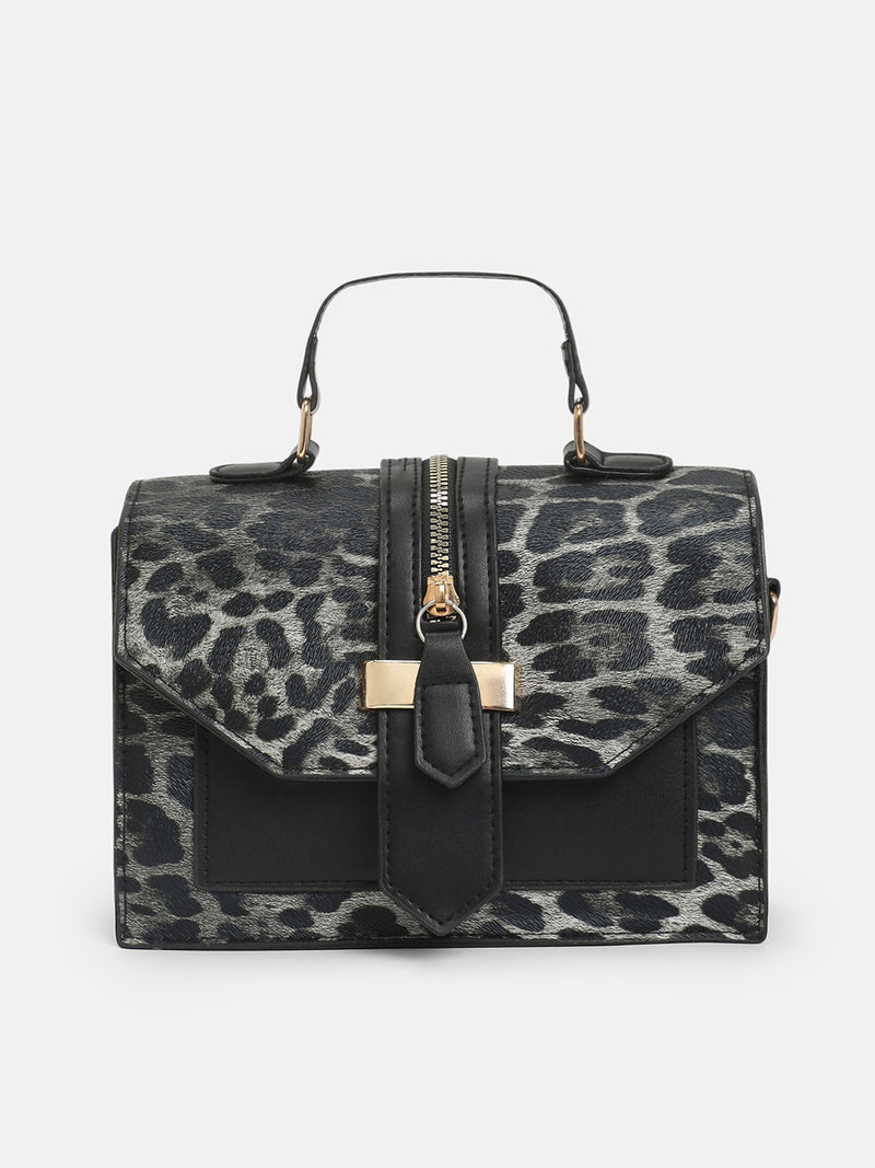 The Leopard Statement Hand Bag-Leopard Brown
